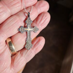 #131 Old Believers Cross silver circa 1920